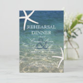 Invitation Dîner de répétition de Starfish de la plage tropic (Debout devant)