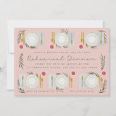 Invitation Dîner de répétition de table illustré (Devant)