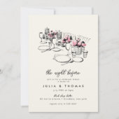 Invitation Dîner de répétition de table moderne (Devant)