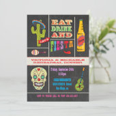 Invitation Dîner de répétition de tableau noir Fiesta mexicai (Debout devant)