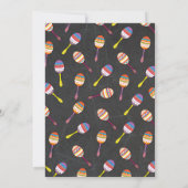 Invitation Dîner de répétition de tableau noir Fiesta mexicai (Dos)