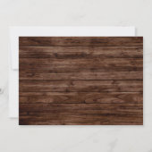 Invitation Dîner de répétition de tournesol de pays Invitatio (Dos)