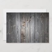 Invitation Dîner de répétition de tournesol en bois de grange (Dos)