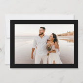 Invitation Dîner de répétition de typographie unique et éléga (Dos)