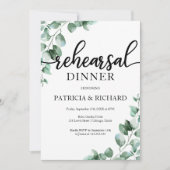Invitation Dîner de répétition de verdure (Devant)