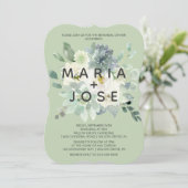 Invitation Dîner de répétition de verdure (Debout devant)