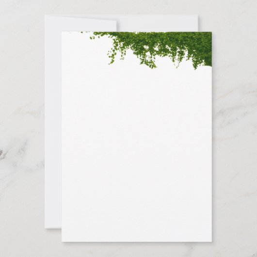 Invitation Dîner de répétition de verdure Ivy Hanging (Dos)