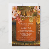 Invitation Dîner de répétition de vignoble ou de vignoble élé (Devant)