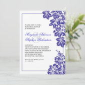 Invitation dîner de répétition de vignobles bleu et blanc inv (Debout devant)