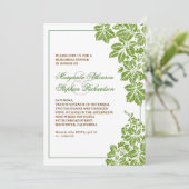 Invitation dîner de répétition de vignobles verts et blancs i (Debout devant)