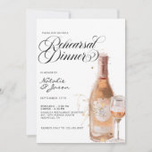 Invitation Dîner De Répétition De Vins Moderne Et Élégant (Devant)
