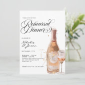 Invitation Dîner De Répétition De Vins Moderne Et Élégant (Debout devant)