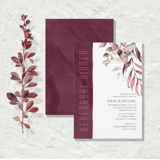 Invitation Dîner de répétition de vol Dreamy ID817