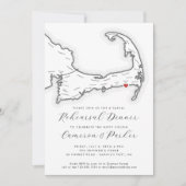 Invitation Dîner de répétition Décontracté Mariage Harwich Po (Devant)