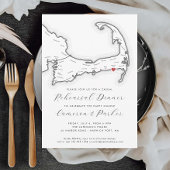 Invitation Dîner de répétition Décontracté Mariage Harwich Po