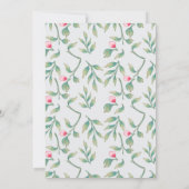 Invitation Dîner de répétition délicieuse de fleurs (Dos)