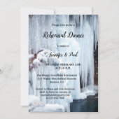 Invitation Dîner de répétition des cristaux de glace de casca (Devant)