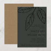 INVITATION DÎNER DE RÉPÉTITION DES FEUILLES DE LA POUSSIÈRE N (Devant / Derrière)