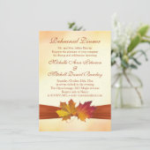 Invitation Dîner de répétition des feuilles de l'érable rouge (Debout devant)