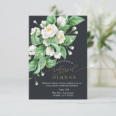 Invitation Dîner de répétition des fleurs blanches (Debout devant)