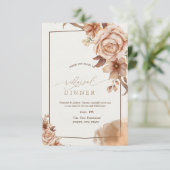 Invitation Dîner de répétition des fleurs d'automne (Debout devant)