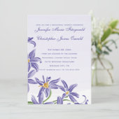 Invitation Dîner de répétition des fleurs de printemps de cou (Debout devant)