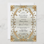 Invitation Dîner de répétition des fleurs d'or (Devant)