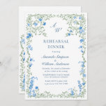 Invitation Dîner de répétition des Fleurs sauvages de l'aquar<br><div class="desc">Pour plus de personnalisation,  cliquez sur "Personnaliser ce modèle",  puis sur "Modifier à l'aide de l'outil de conception". Élégant éditable facile à utiliser modèles mariage,  plus d'articles disponibles dans le magasin (invitations,  rsvp,  cartes de remerciements,  papeterie & décoration). Si vous avez besoin d'aide ou d'articles correspondants,  veuillez me contacter.</div>