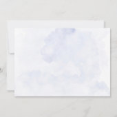 Invitation Dîner de répétition des Fleurs sauvages Dusty Blue (Dos)