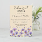 Invitation Dîner de répétition des Fleurs sauvages Lavender B (Debout devant)