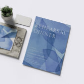 Invitation Dîner de répétition des formes d'aquarelle moderne