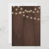 Invitation Dîner de répétition des lumières à cordes de tourn (Dos)