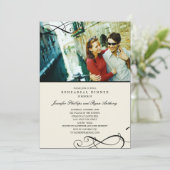 Invitation Dîner de répétition des manuscrits / Wedding showe (Debout devant)