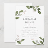 Invitation Dîner de répétition des ressorts roussants (Devant / Derrière)