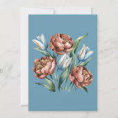 Invitation Dîner de répétition des tulipes et des pivoines (Dos)