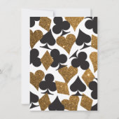 Invitation Dîner de répétition Destinas Vegas Parties scintil (Dos)