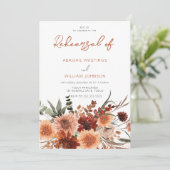 Invitation Dîner de répétition d'été et d'automne bohème élég (Debout devant)