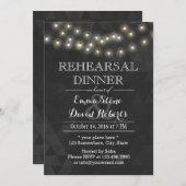 Invitation Dîner de répétition d'été moderne (Devant / Derrière)