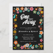 Invitation Dîner de répétition Dîner des années 70 inspiré fl (Devant)