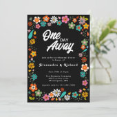 Invitation Dîner de répétition Dîner des années 70 inspiré fl (Debout devant)