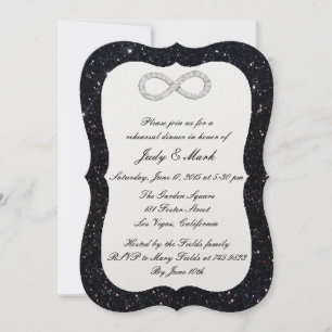 Invitation Dîner de répétition d'Infinité Diamond Parties sci