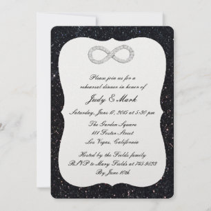 Invitation Dîner de répétition d'Infinité Diamond Parties sci
