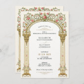 Invitation Dîner de répétition d'or de l'Ordre victorien (Devant / Derrière)