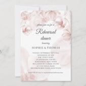 Invitation Dîner de répétition d'orchidées roses (Devant)