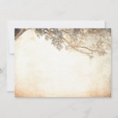 Invitation Dîner de répétition du chêne rustique et du coeur  (Dos)