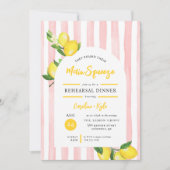 Invitation Dîner de répétition du citron d'été de la Squeeze (Devant)