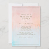 Invitation Dîner de répétition du coucher de soleil d'été (Devant)