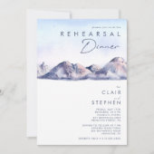 Invitation Dîner de répétition du coucher du soleil d'hiver I (Devant)