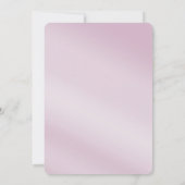 Invitation Dîner de répétition du feuillage rose (Dos)