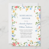 Invitation Dîner de répétition du Fleur sauvage de prairie d' (Devant)